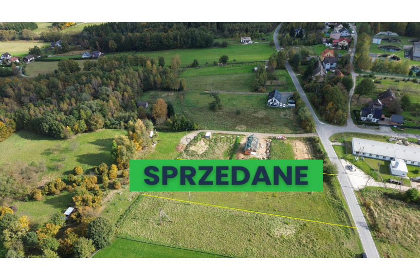 myślenicki, Dobczyce, Stojowice, REZERWACJA Działka widokowa mieszkaniowo usługowa Stojowice