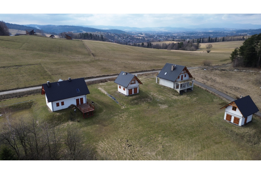 limanowski, Mszana Dolna, Olsz&oacute;wka, Dom na pięknej widokowej działce pod lasem.