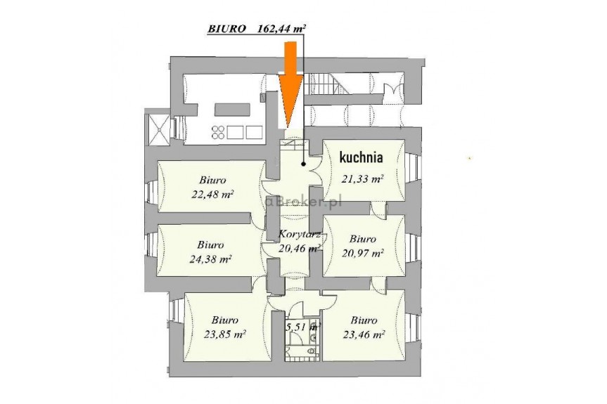 Krak&oacute;w, Stare Miasto, Karmelicka, Biuro 160 m2 | Stare Miasto, Karmelicka | 5 pokoi |