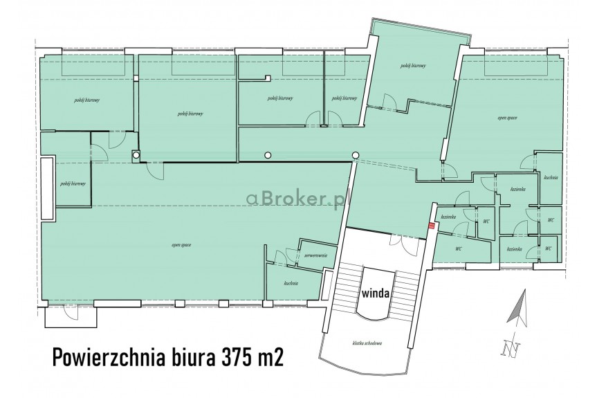 Krak&oacute;w, Stare Miasto, al. Słowackiego, Nowoczesny lokal biurowy 375 m2 - Stare Miasto