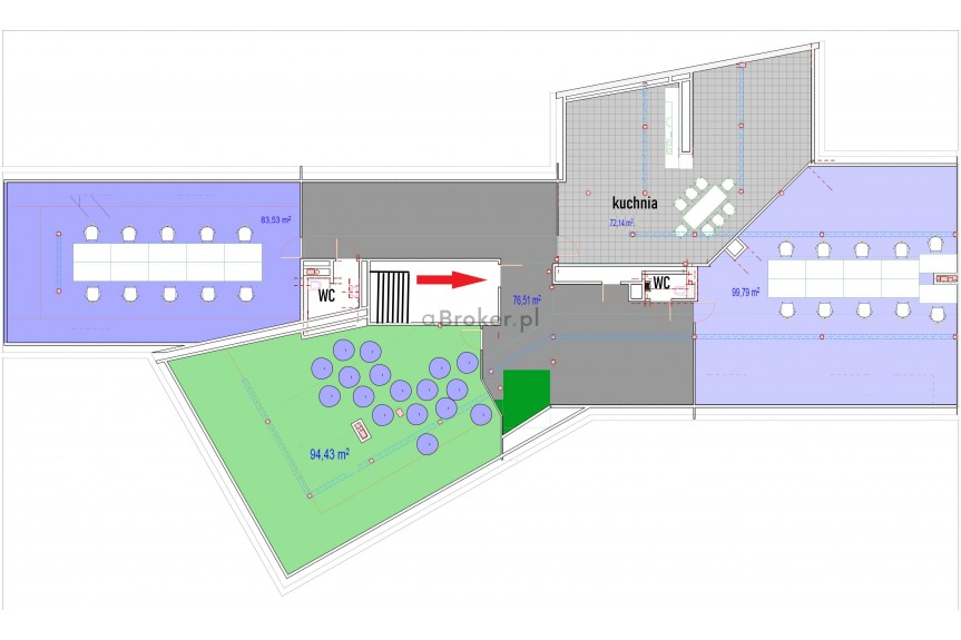 Krak&oacute;w, Dębniki, Dębniki Stare, rynek Dębnicki, Stare Dębniki | Biuro 280 m2 3xopen space| ICE