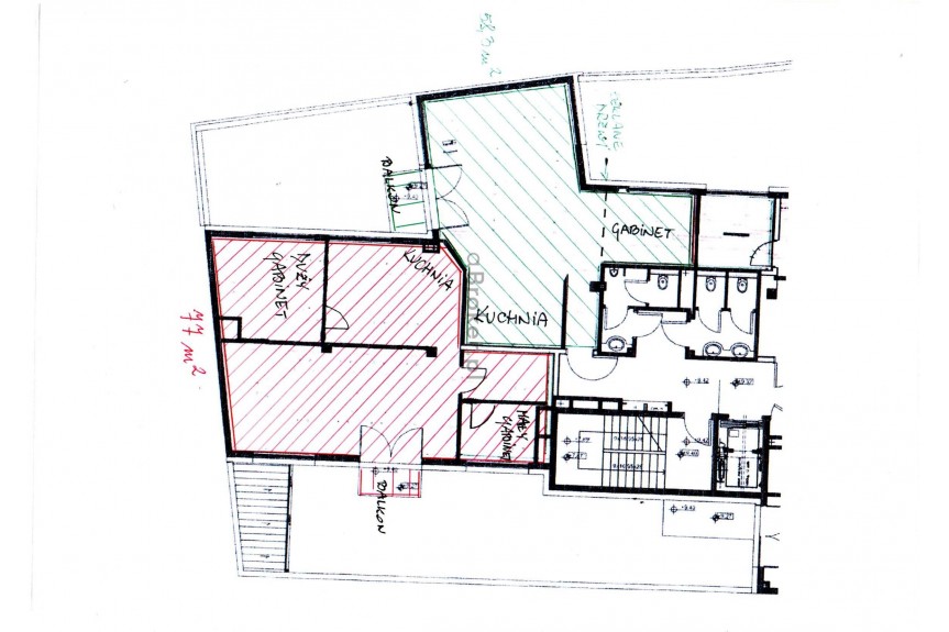 Krak&oacute;w, Stare Miasto, Podwale, Stare Miasto, 77 m2 (open space+ 2x salka),parking