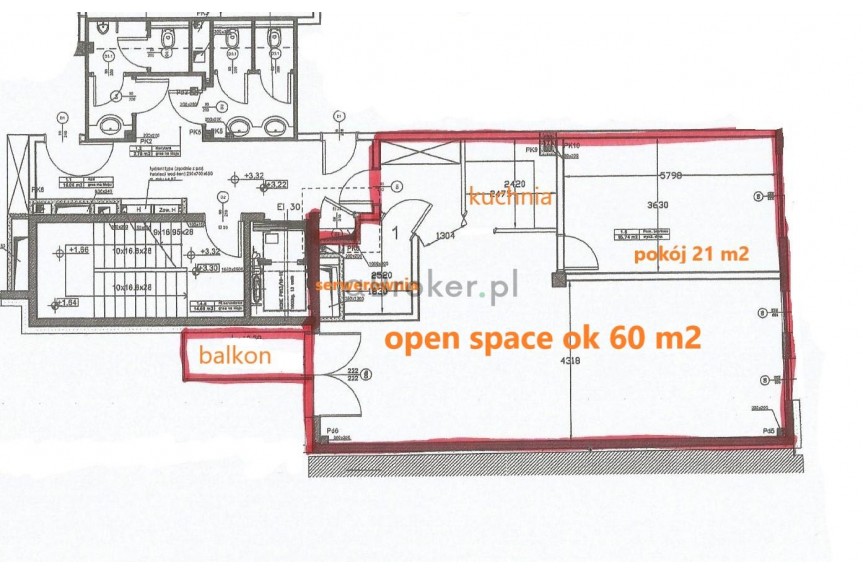 Krak&oacute;w, Stare Miasto, Zwierzyniecka, Stare Miasto | Lokal w kamienicy biurowej 96 m2
