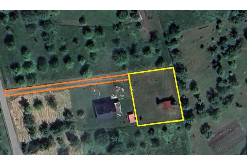 brzeski, Borzęcin, Działka z projektem domu, bezpośrednio przy sadzie.