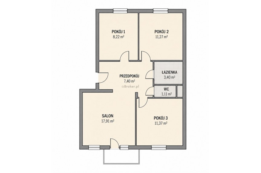 Krak&oacute;w, Podg&oacute;rze Duchackie, Kurdwan&oacute;w, Kordiana, 61 m2 - 3 osobne pokoje | balkon | duża piwnica | Kurdwan&oacute;w