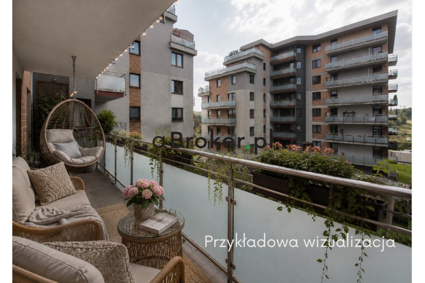 Krak&oacute;w, Grzeg&oacute;rzki, Dąbie, Na Zakolu Wisły, Na Zakolu Wisły |56 m2 | 3 pokoje | duży balkon i garaż