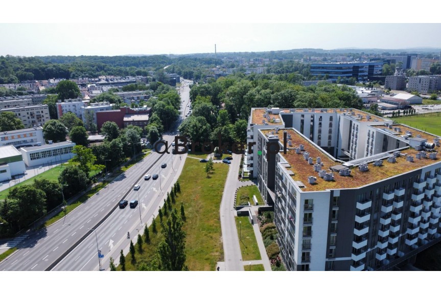 Krak&oacute;w, Dębniki, Osiedle Podwawelskie, Konopnickiej, Kawalerka | ul. Konopnickiej, widok na PARK
